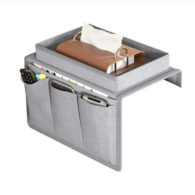 1pc multi pocket sofa armrest tray