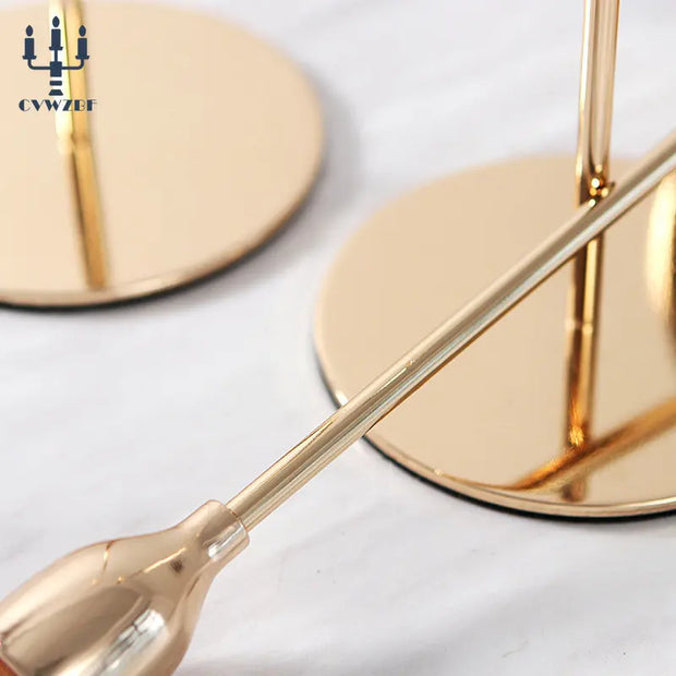 3Pcs/Set European style Metal Candle Holders