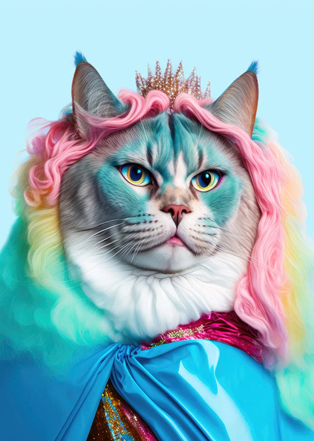 Animal's Gorgeous Cross Dressing Poster Wall Art