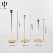 3Pcs/Set European style Metal Candle Holders
