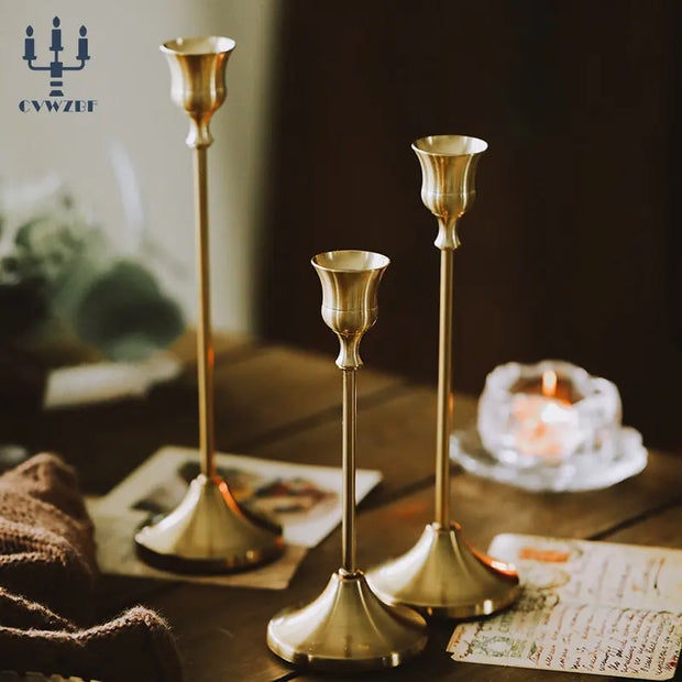3Pcs/Set European style Metal Candle Holders