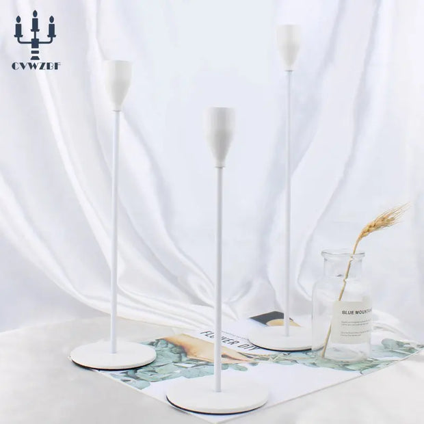 3Pcs/Set European style Metal Candle Holders