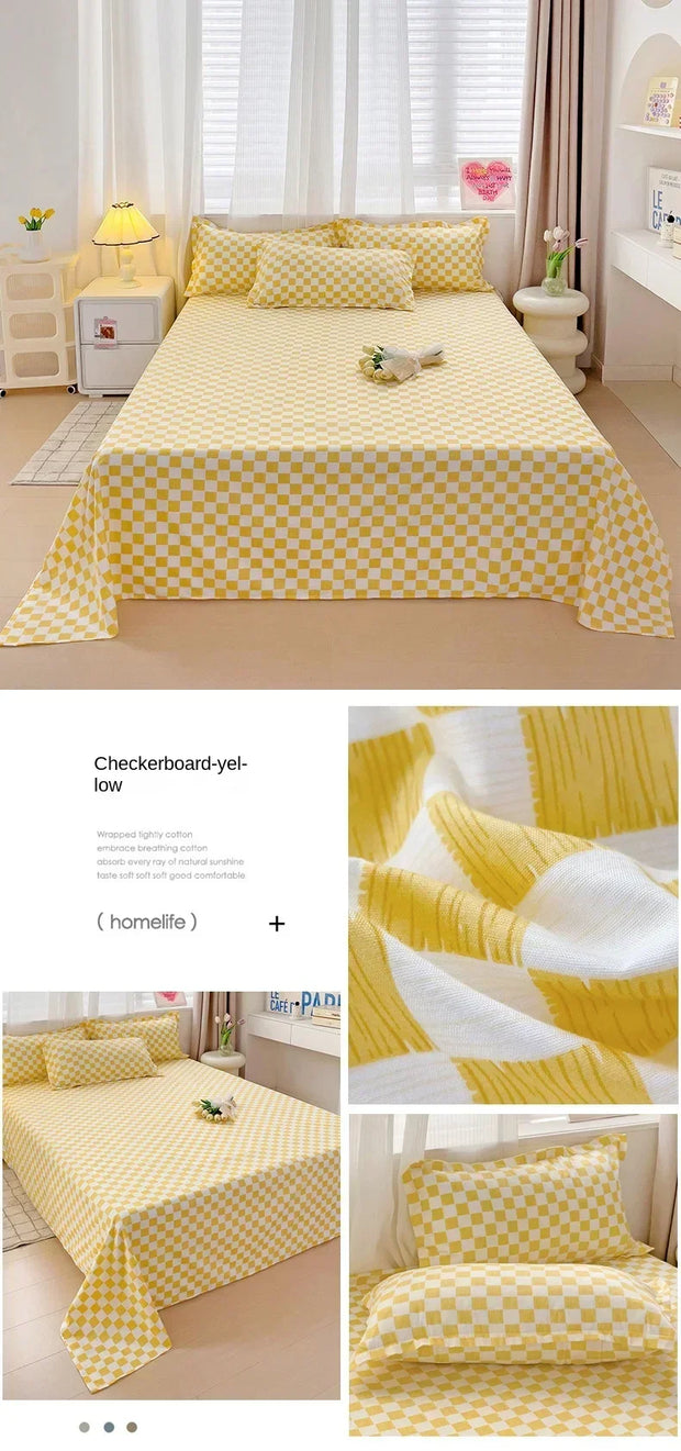 High Quality Soft Home Bed Sheets Linen Queen Size Bedspread