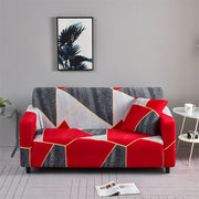 1pc Flower Printed Elastic Sofa Cover