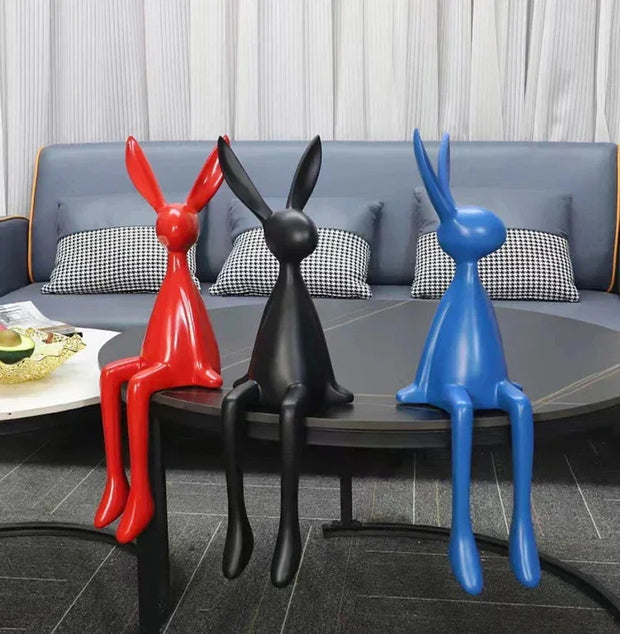 45cm Light Luxury Rabbit Sitting Posture Ornament