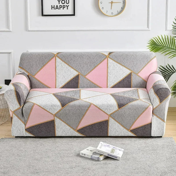 1pc Flower Printed Elastic Sofa Cover