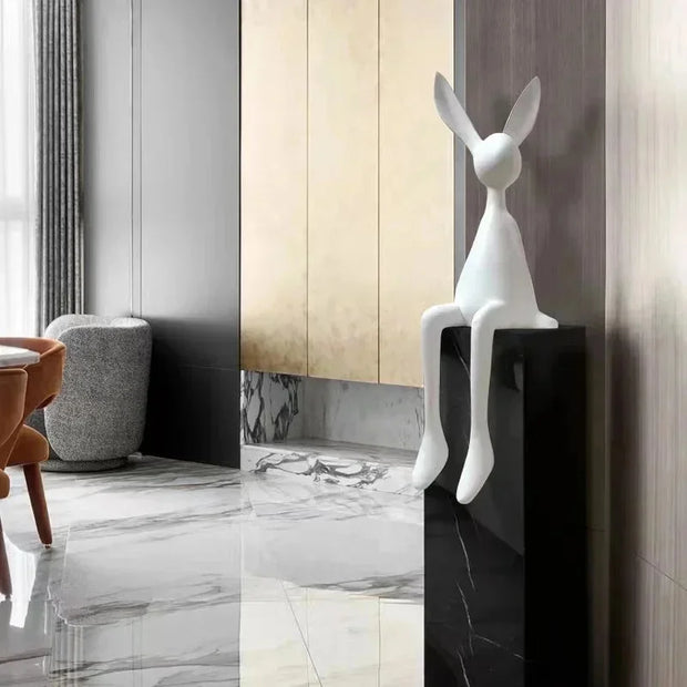 45cm Light Luxury Rabbit Sitting Posture Ornament