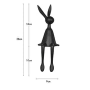 45cm Light Luxury Rabbit Sitting Posture Ornament