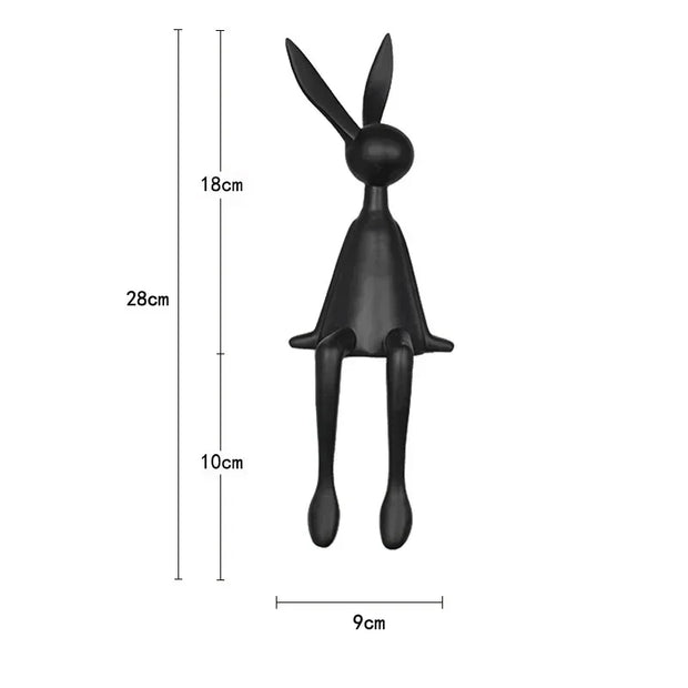 45cm Light Luxury Rabbit Sitting Posture Ornament