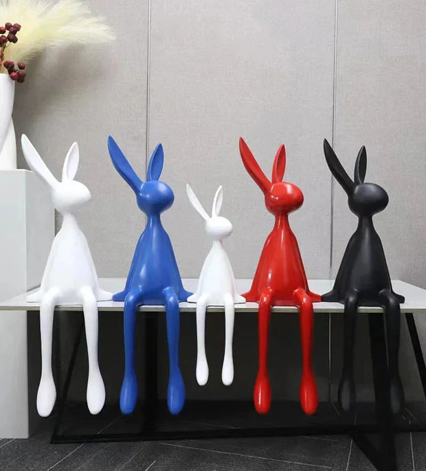 45cm Light Luxury Rabbit Sitting Posture Ornament