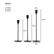 3Pcs/Set European style Metal Candle Holders